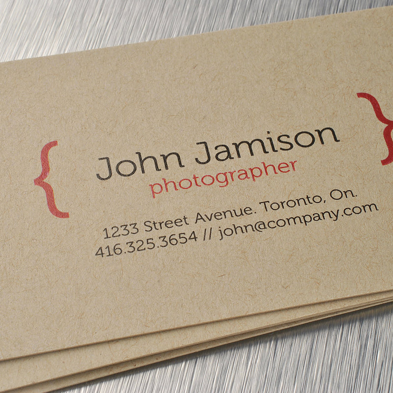 Load image into Gallery viewer, Kraft Business Cards
