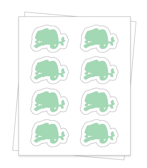 Kiss Cut Sheet Labels