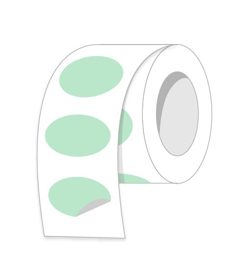 Oval Roll Labels