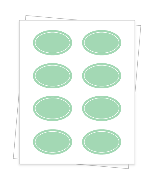Oval Sheet Labels
