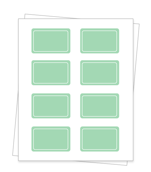 Rounded Corner Sheet Labels