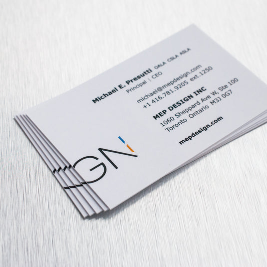Thick Suede Business Cards