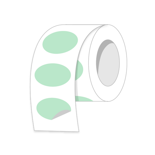 Oval Roll Labels