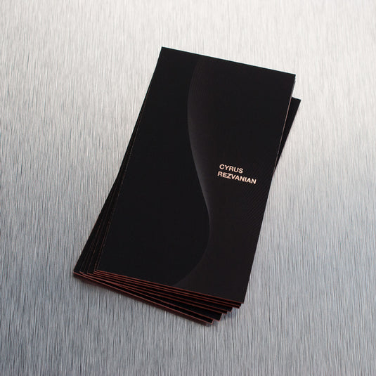 Thick Suede Business Cards