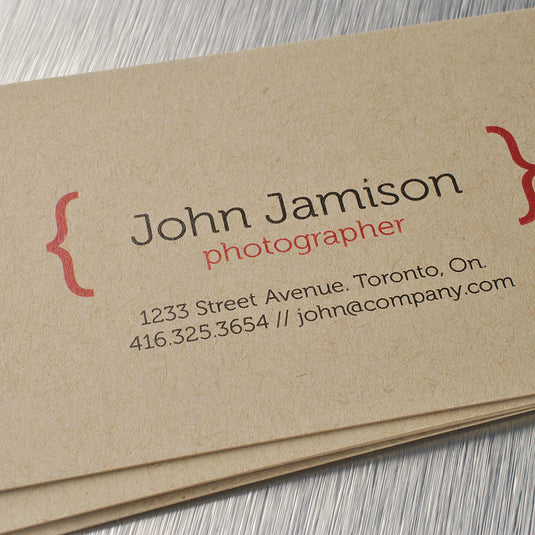 Kraft Business Cards