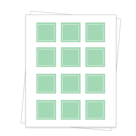 Square Corner Sheet Labels